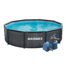 Bazén Marimex Florida 3,05x0,91 m s pískovou filtrací - motiv RATAN