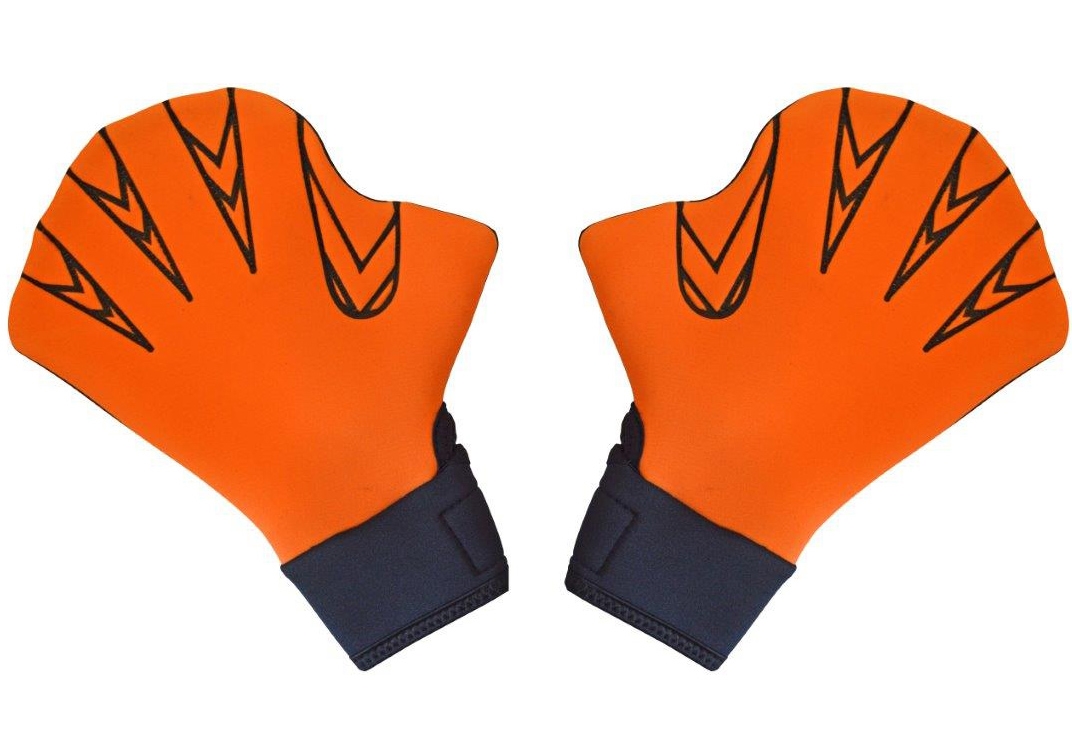 Levně Plavecké rukavice na aquaerobic - velikost L