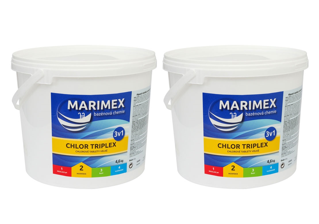 Levně Marimex Chlor Triplex 3v1 4,6kg - sada 2 ks