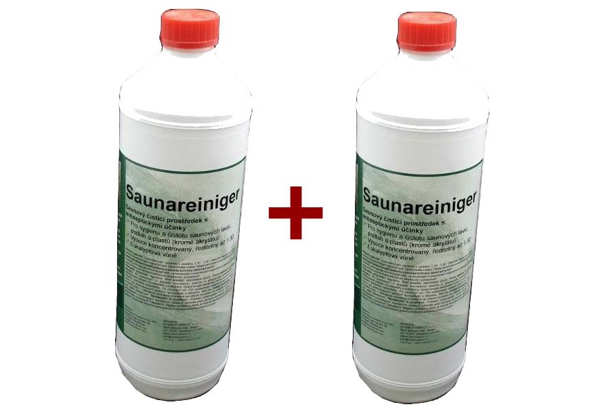 Levně Saunareiniger - přípravek k čištění saun 1 l - sada 2 ks