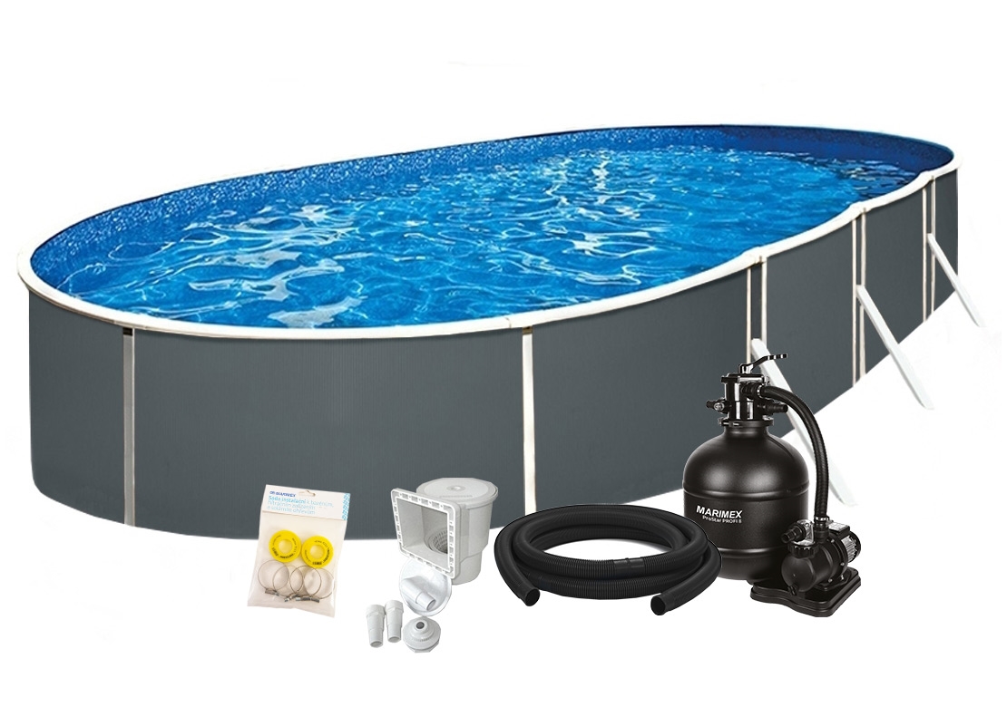 Levně Bazén Marimex Orlando Premium DL 3,66x7,32x1,22 m s pískovou filtrací a příslušenstvím
