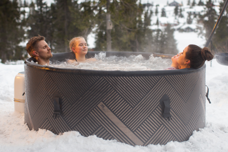 Provoz mobilní vířivky v zimě? Jde to!