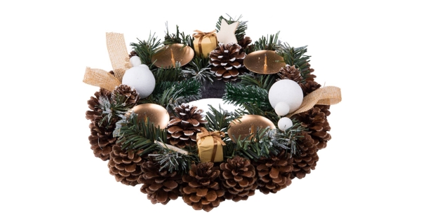 Adventní věnec - přírodní