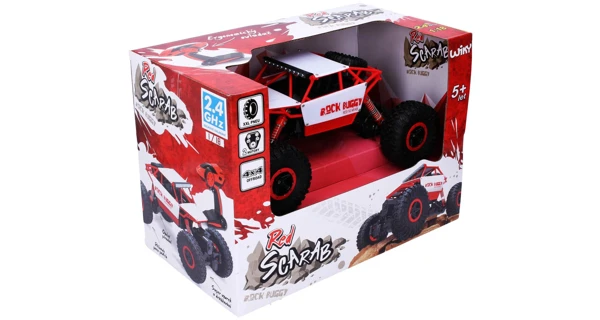 Auto ROCK BUGGY Red Scarab RC na dálkové ovládání 27 cm