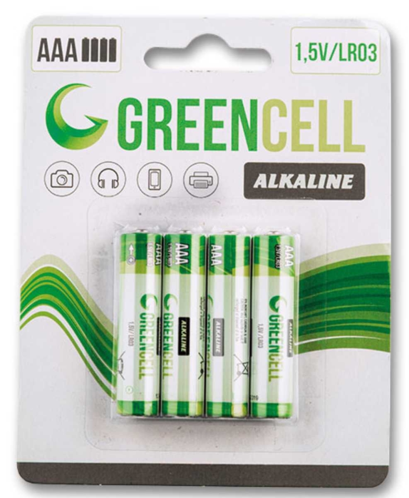 Levně Marimex Baterie mikrotužkové GreenCell AAA - 4 ks - 18000431