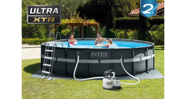 Bazén Florida Premium Grey 5,49x1,32 m s pískovou filtrací a příslušenstvím