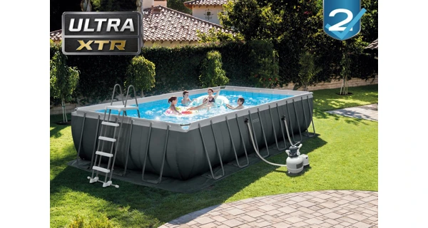 Bazén Florida Premium Grey 7,32x3,66x1,32 m s pískovou filtrací a příslušenstvím