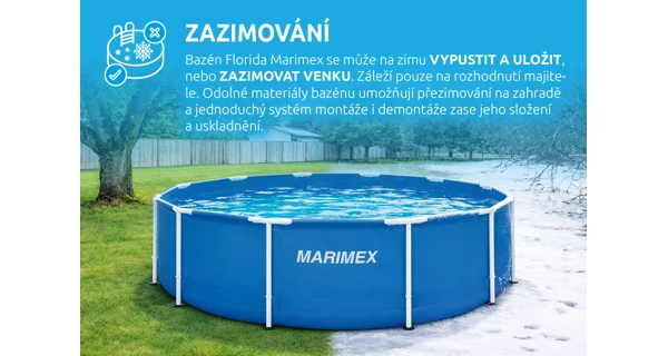 Bazén Marimex Florida 2,44x0,76 m s pískovou filtrací