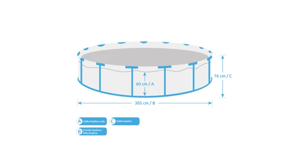 Bazén Marimex Florida 3,05x0,76 m bez příslušenství - motiv RATAN