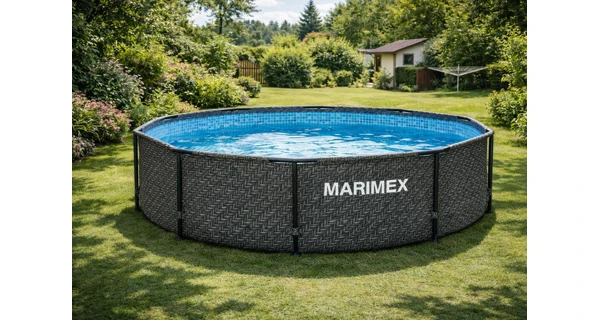 Bazén Marimex Florida 3,05x0,76 m s kartušovou filtrací a příslušenstvím - motiv RATAN