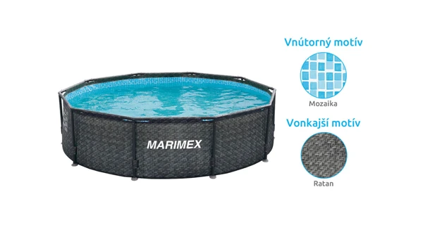 Bazén Marimex Florida 3,05x0,91 m bez příslušenství - motiv RATAN