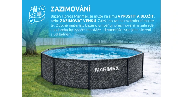 Bazén Marimex Florida 3,05x0,91 m bez příslušenství - motiv RATAN