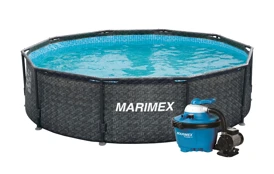 Bazén Marimex Florida 3,05x0,91 m s pískovou filtrací - motiv RATAN