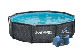 Bazén Marimex Florida 3,05x0,91 m s pískovou filtrací - motiv RATAN
