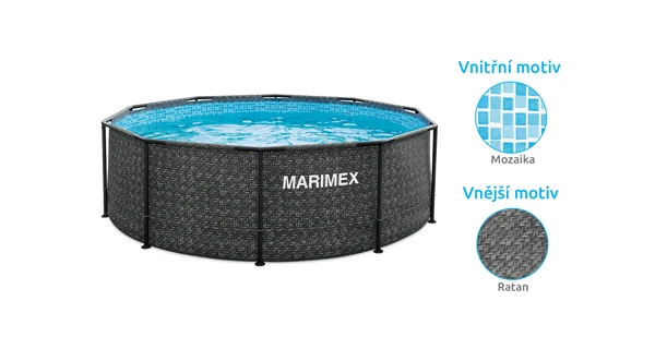 Bazén Marimex Florida 3,05x0,91 m se zabudovaným skimmerem - motiv RATAN