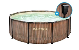 Bazén Marimex Florida 3,05x0,91 m se zabudovaným skimmerem - motiv TEAK