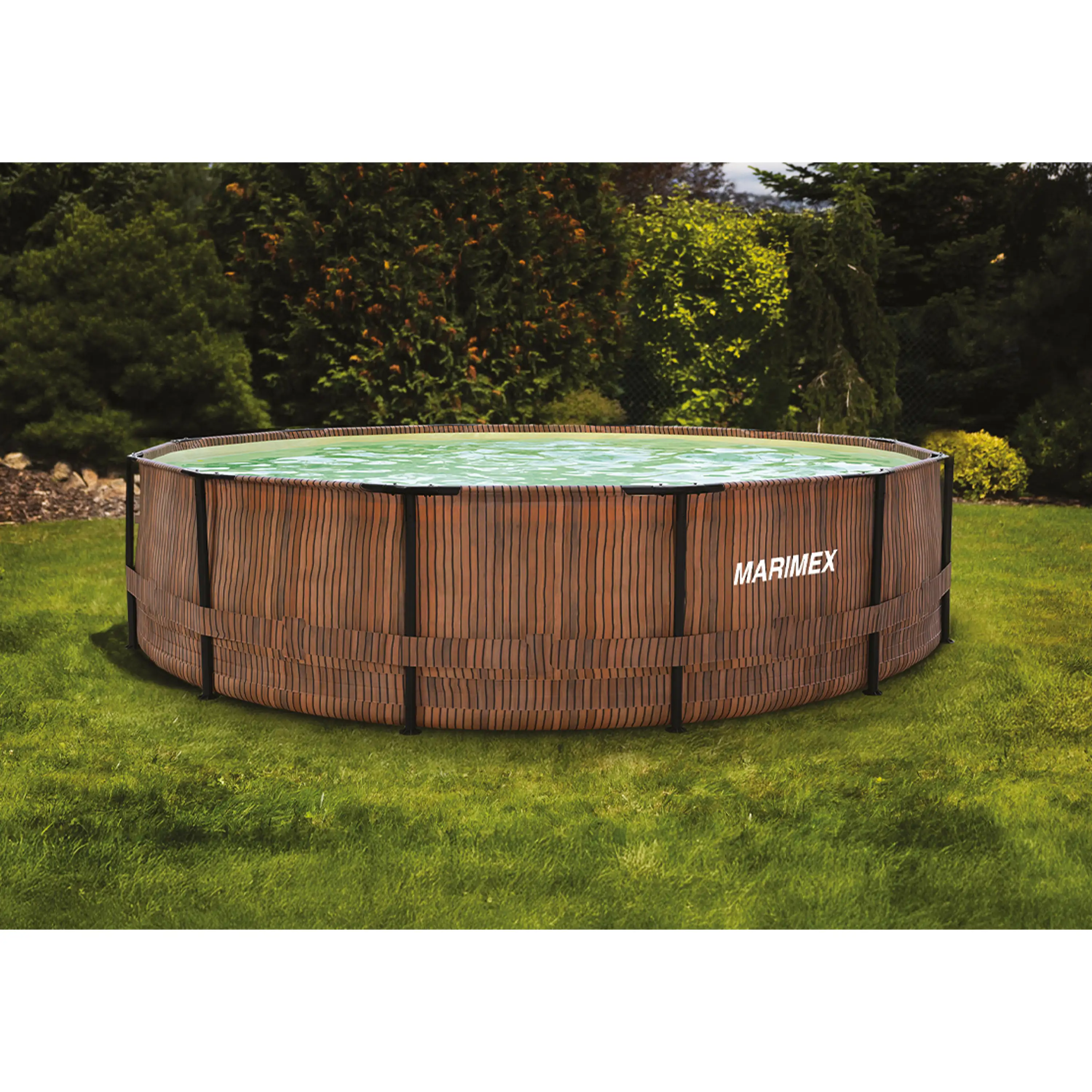 Marimex | Bazén Marimex Florida 3,05x0,91 m se zabudovaným skimmerem - motiv TEAK | 10340284 Obrázek