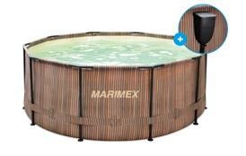 Bazén Marimex Florida 3,05x0,91 m se zabudovaným skimmerem - motiv TEAK (poškozený obal)