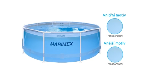 Bazén Marimex Florida 3,05x0,91m bez příslušenství - motiv transparentní
