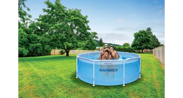 Bazén Marimex Florida 3,05x0,91m s pískovou filtrací - motiv transparentní