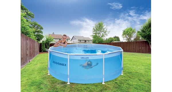 Bazén Marimex Florida 3,05x0,91m s pískovou filtrací - motiv transparentní
