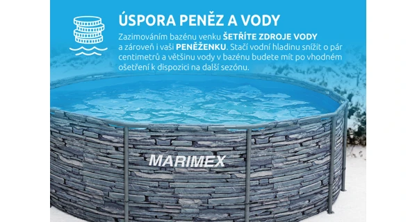 Bazén Marimex Florida 3,66x0,99 m bez příslušenství - motiv KÁMEN