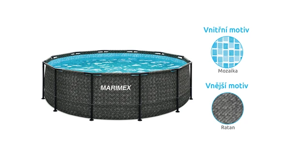 Bazén Marimex Florida 3,66x0,99 m bez příslušenství - motiv RATAN