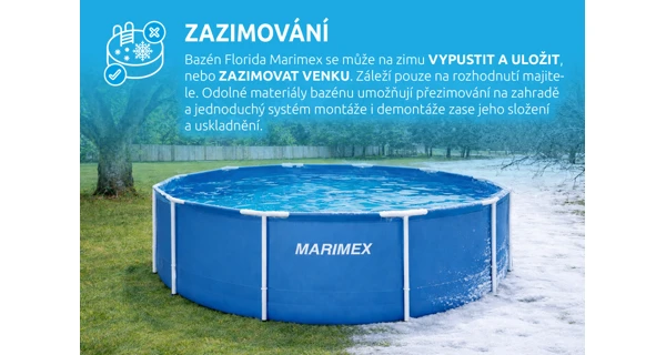 Bazén Marimex Florida 3,66x0,99 m s pískovou filtrací