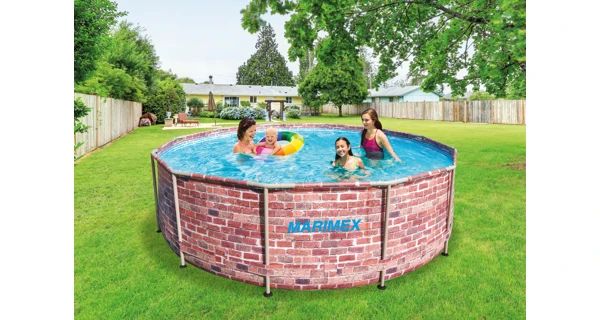 Bazén Marimex Florida 3,66x0,99 m s pískovou filtrací - motiv CIHLA