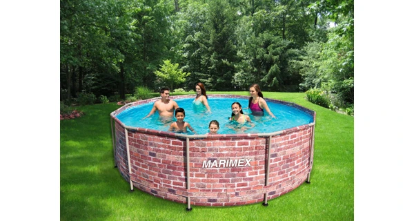 Bazén Marimex Florida 3,66x0,99 m s pískovou filtrací - motiv CIHLA