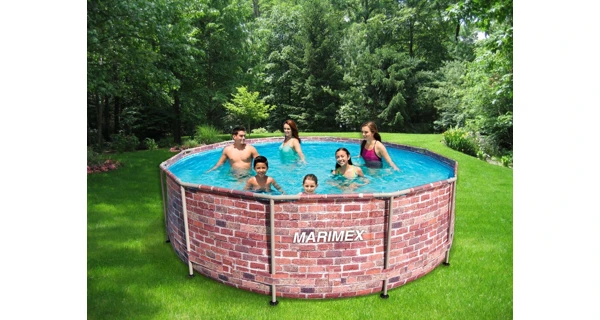 Bazén Marimex Florida 3,66x0,99 m s pískovou filtrací - motiv CIHLA