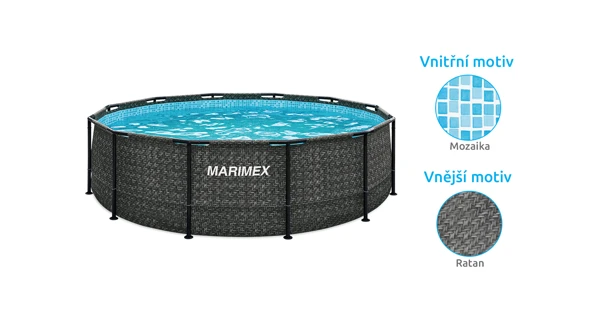 Bazén Marimex Florida 3,66x0,99 m se zabudovaným skimmerem - motiv RATAN