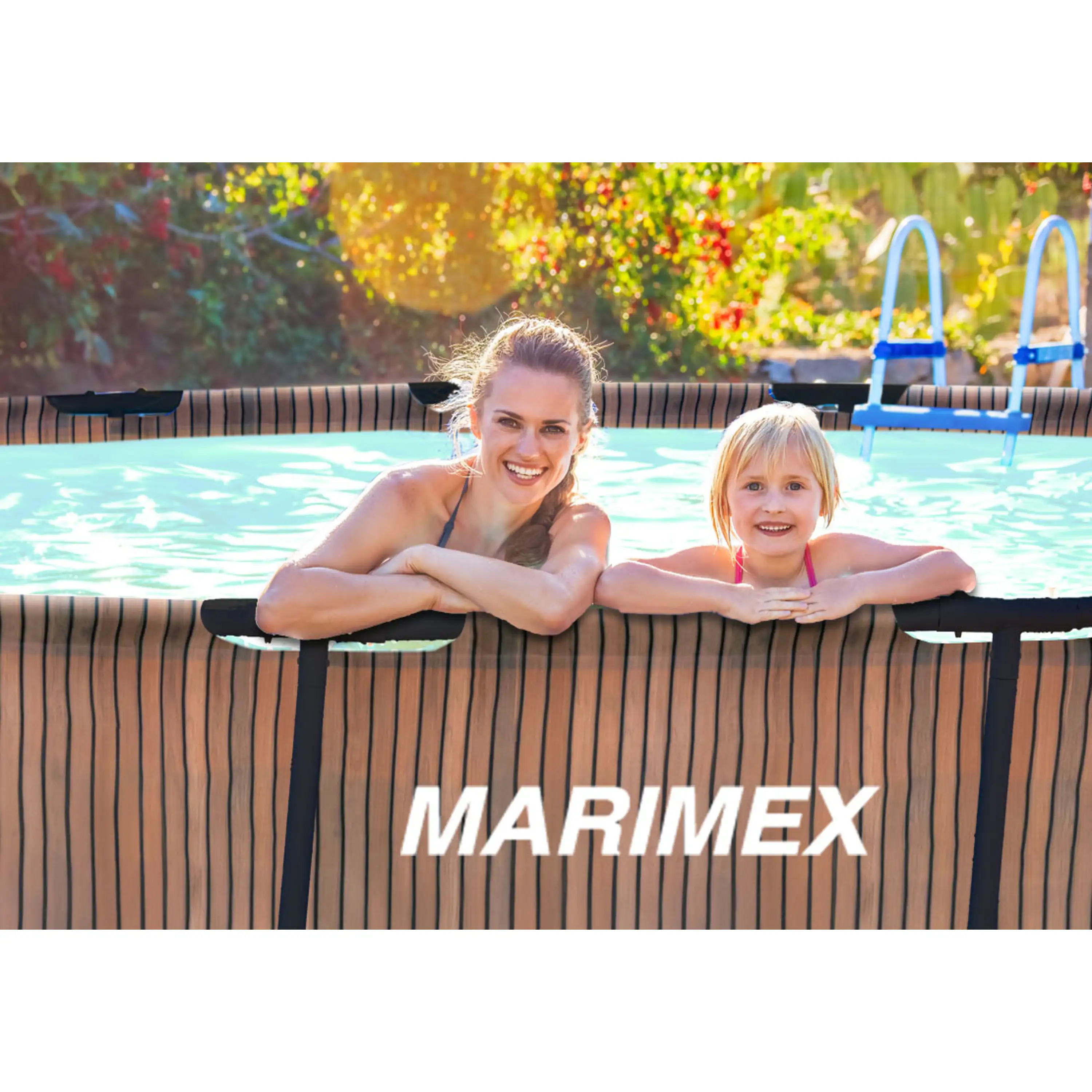 Marimex | Bazén Marimex Florida 3,66x0,99 m se zabudovaným skimmerem - motiv TEAK | 10340285 Obrázek