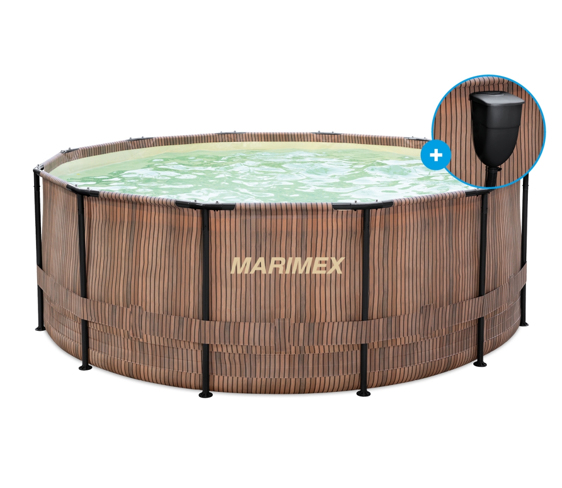 Marimex | Bazén Marimex Florida 3,66x0,99 m se zabudovaným skimmerem - motiv TEAK (poškozený obal) | 103402852