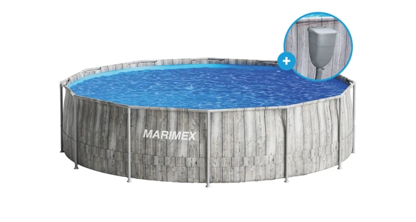 Bazén Marimex Florida 3,66x0,99 m se zabudovaným skimmerem - ŠEDÉ DŘEVO