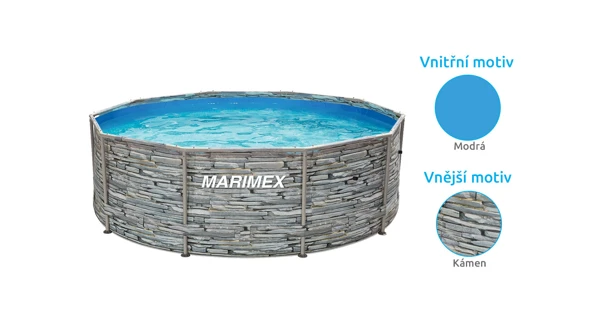 Bazén Marimex Florida 3,66x1,22 m bez příslušenství - motiv KÁMEN (náhradní oball)