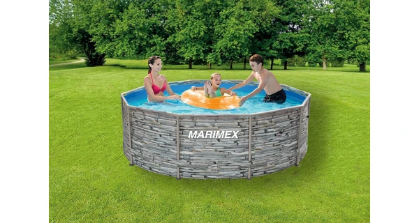 Bazén Marimex Florida 3,66x1,22 m bez příslušenství - motiv KÁMEN (Poškozený obal)