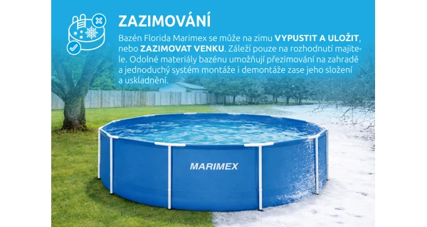 Bazén Marimex Florida 3,66x1,22 m s pískovou filtrací