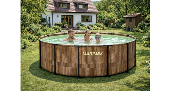 Bazén Marimex Florida 3,66x1,22 m se zabudovaným skimmerem - motiv TEAK