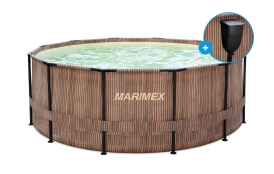 Bazén Marimex Florida 3,66x1,22 m se zabudovaným skimmerem - motiv TEAK (Poškozený obal)