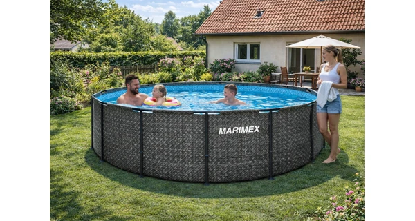 Bazén Marimex Florida 4,57x1,32 m s pískovou filtrací - motiv RATAN