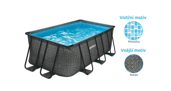 Bazén Marimex Florida Premium 2,15x4,00x1,22 m bez příslušenství - motiv RATAN