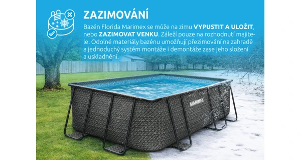 Bazén Marimex Florida Premium 2,15x4,00x1,22 m bez příslušenství - motiv RATAN (náhradní obal)