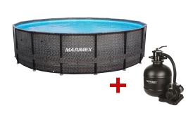 Bazén Marimex Florida Premium 4,88x1,22 m s filtrací - motiv RATAN
