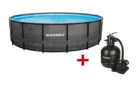 Bazén Marimex Florida Premium 4,88x1,22 m s filtrací - motiv RATAN