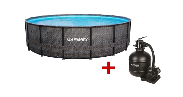 Bazén Marimex Florida Premium 4,88x1,22 m s filtrací - motiv RATAN