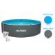 Bazén Marimex Orlando 3,05x0,91 m s příslušenstvím - motiv šedý