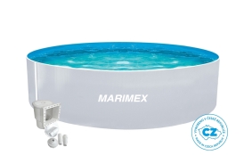Bazén Marimex Orlando 3,66x0,91 m s příslušenstvím - motiv bilý