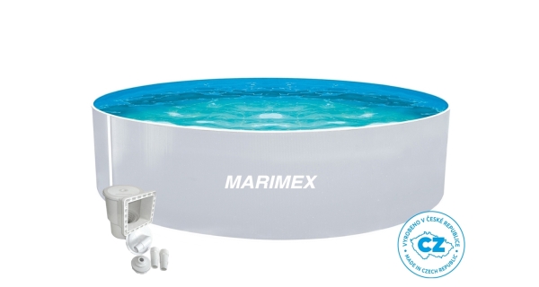 Bazén Marimex Orlando 3,66x0,91 m s příslušenstvím - motiv bilý