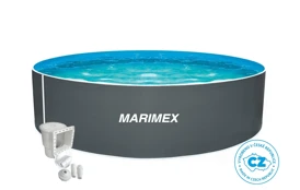 Bazén Marimex Orlando 3,66x0,91 m s příslušenstvím - motiv šedý
